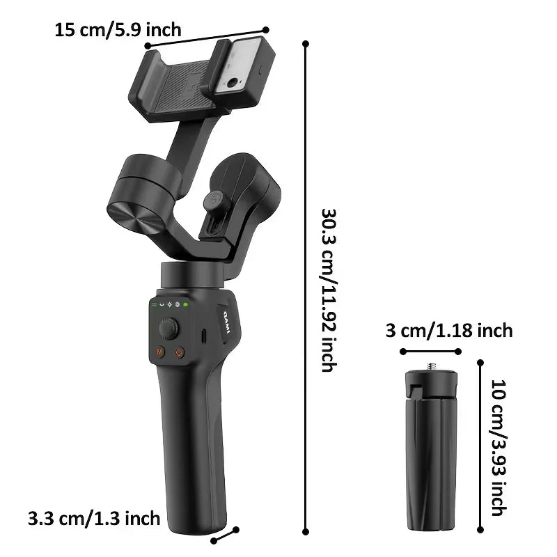 QAML S6 AI Smartphone Gimbal Stabilizer with Fill Light