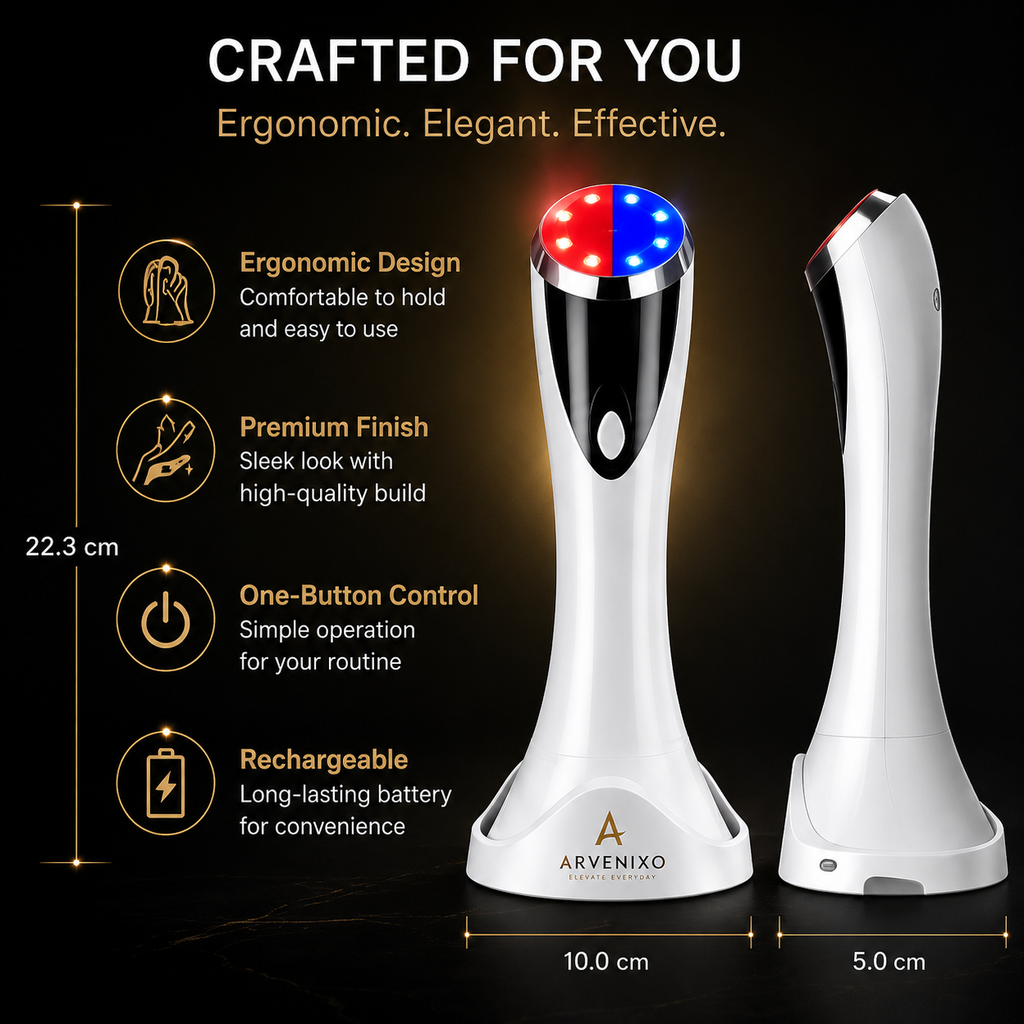 Arvenixo™ LumiTherm Pro – Hot & Cold Facial Care Device