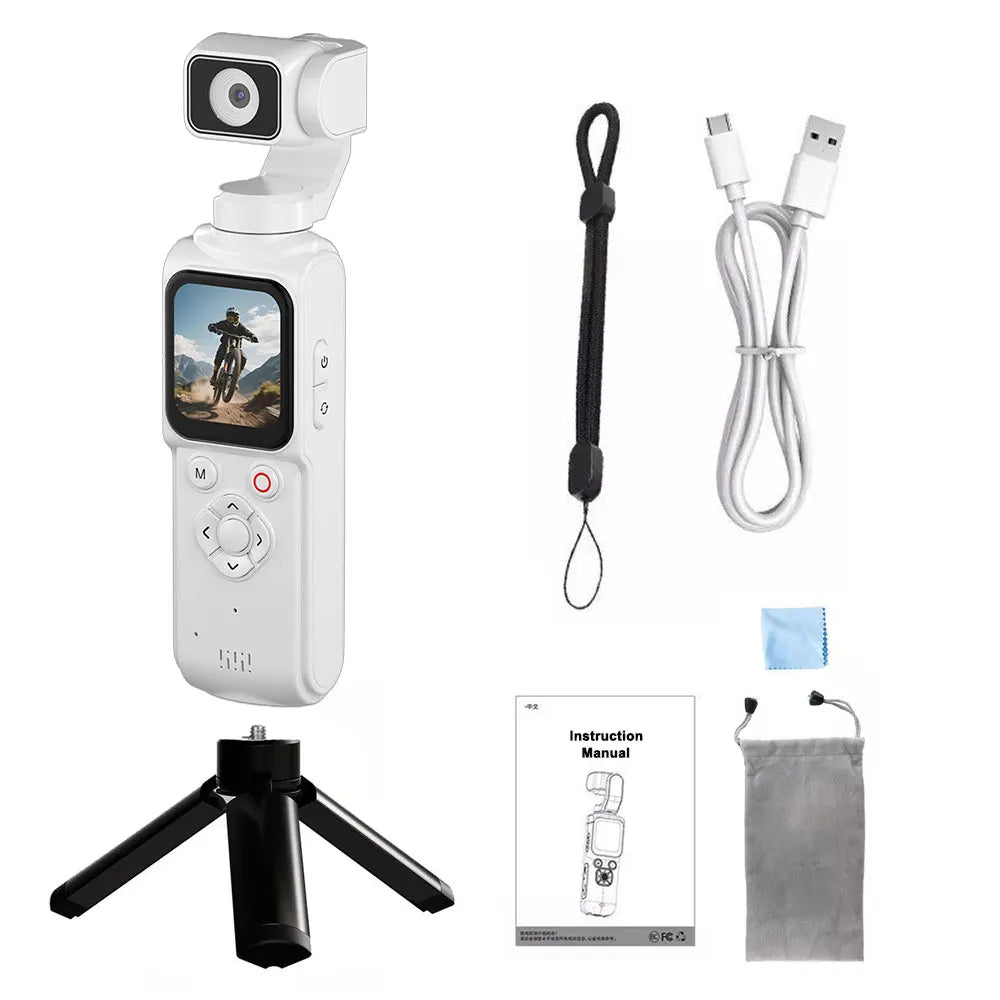 4K Pocket Vlogging Camera with Face Tracking & Wi-Fi