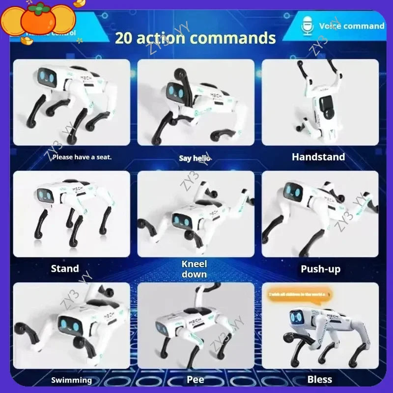Smart Programmable Robot Dog with Remote Control & Carrying Basket