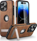 Luxury PU Leather Kickstand Case for iPhone