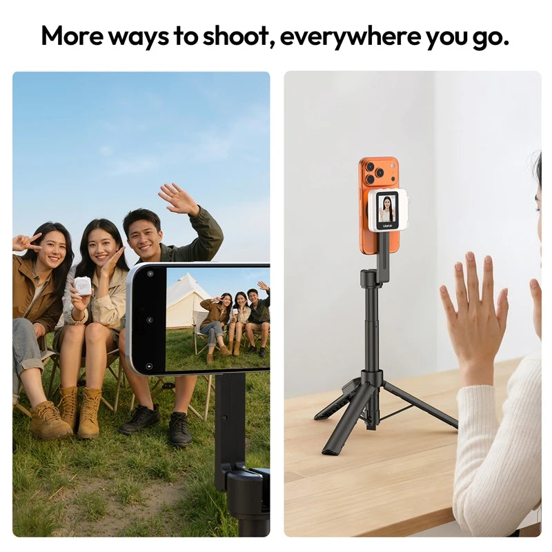Ulanzi VM02 Magnetic Selfie Monitor – Wireless Rear Camera Screen for iPhone & Android