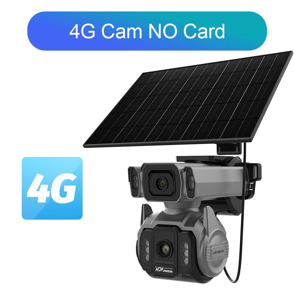 10MP 4G Solar Security Camera with 12X Zoom & Auto Tracking