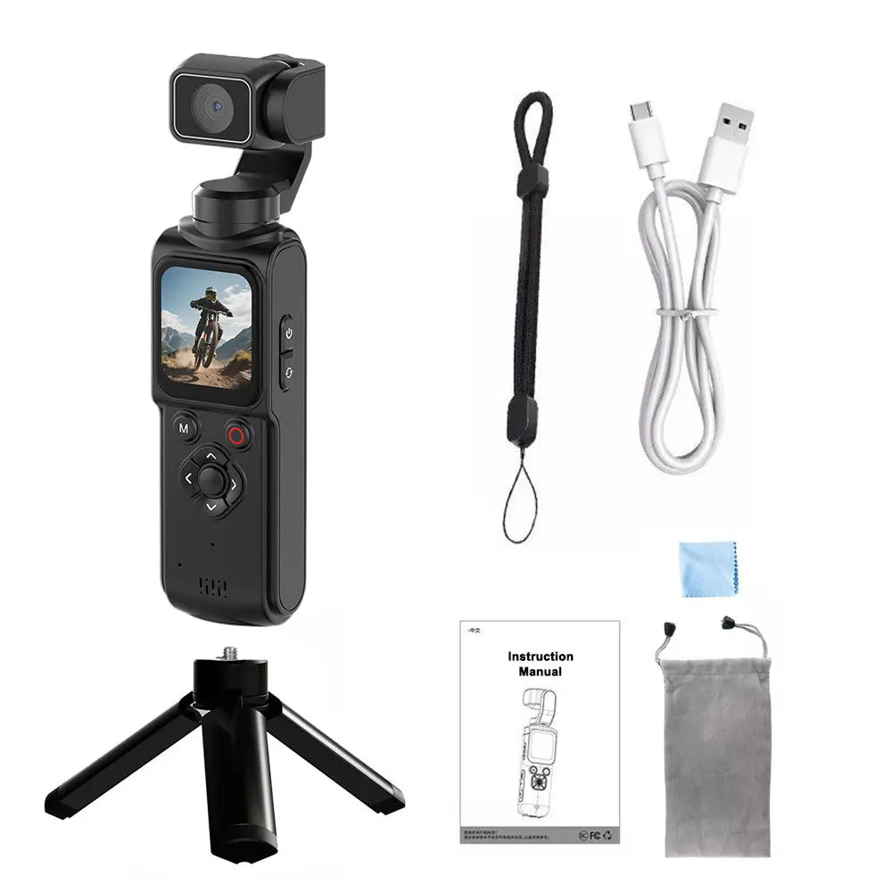 4K Pocket Vlogging Camera with Face Tracking & Wi-Fi