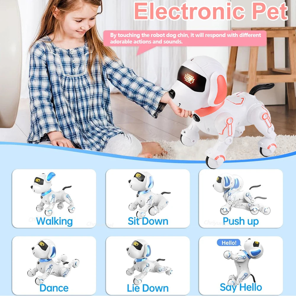 Interactive RC Robot Dog – Walking, Dancing & Programmable Pet Toy