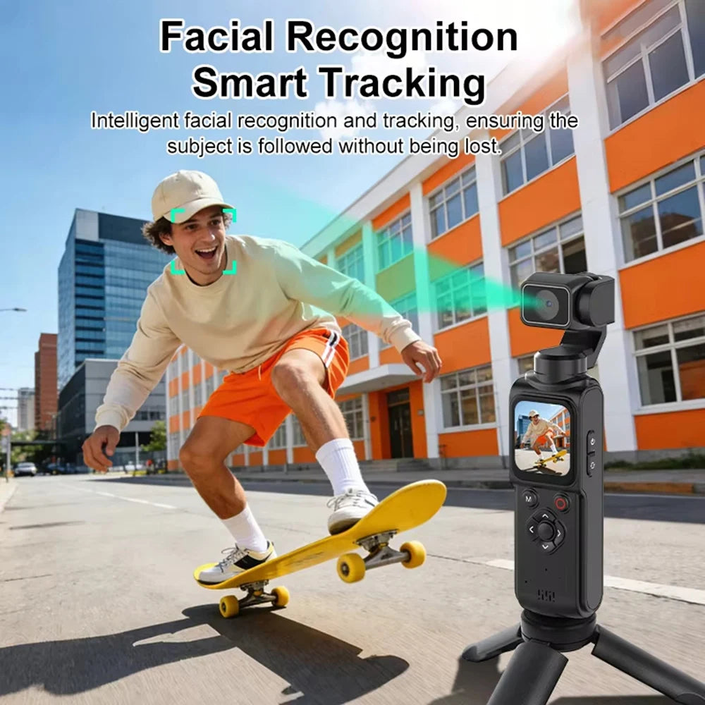 4K Pocket Vlogging Camera with Face Tracking & Wi-Fi