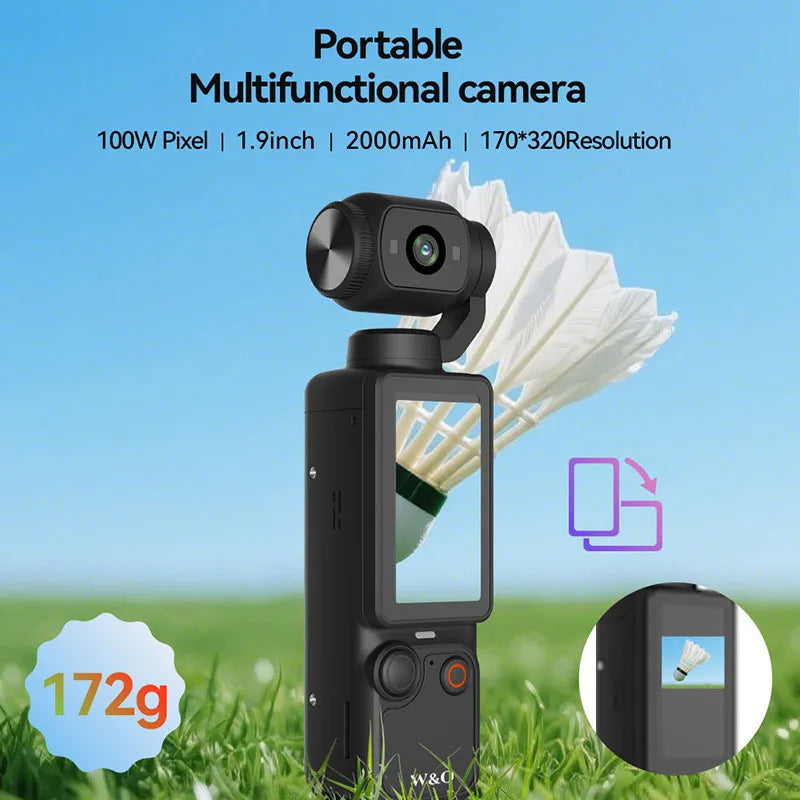 1080P Handheld Sports Vlogging Camera with Anti-Shake