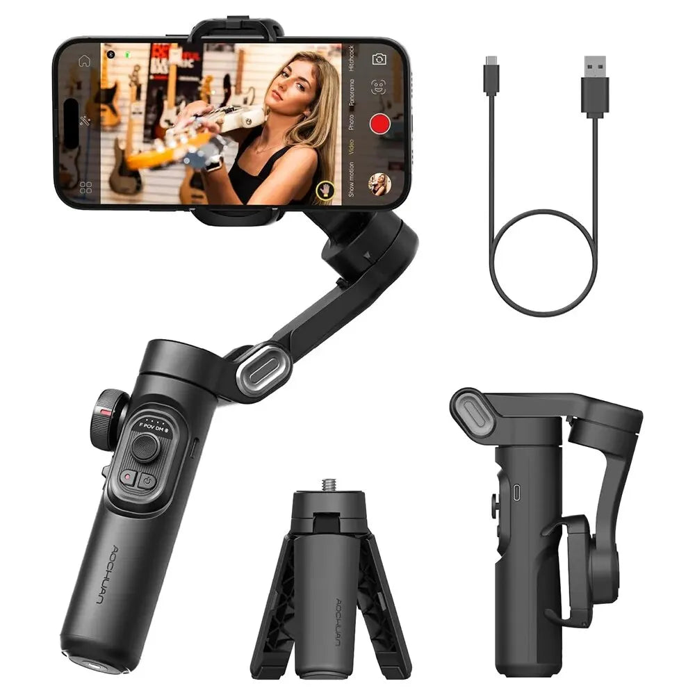 AOCHUAN SmartXE 3-Axis AI Smartphone Gimbal Stabilizer