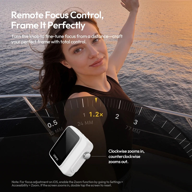 Ulanzi VM02 Magnetic Selfie Monitor – Wireless Rear Camera Screen for iPhone & Android
